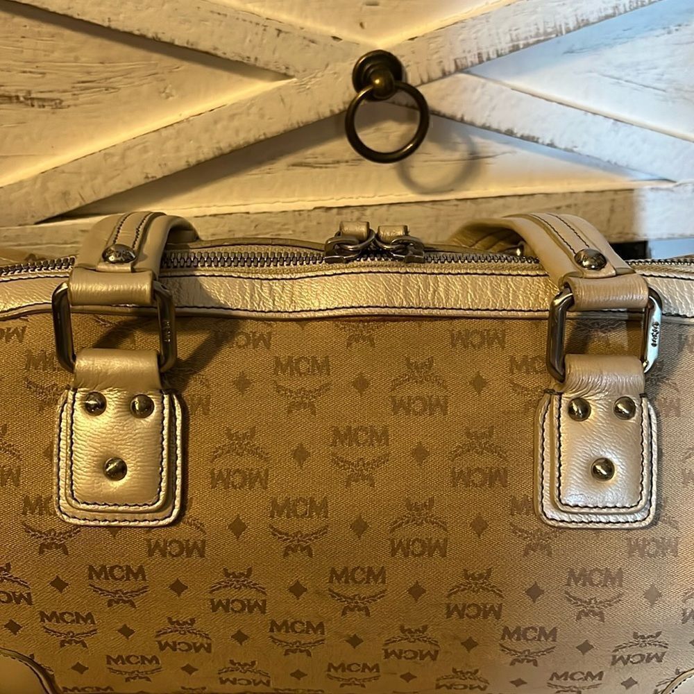 MCM MUNCHEN FABRIC SATCHEL - Picture 4 of 14